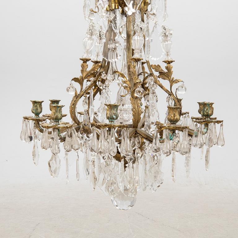 Chandelier, rococo style early 20th century.