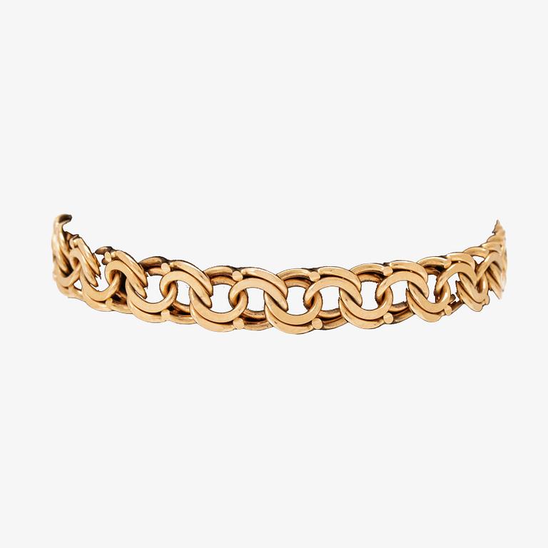 Bracelet 18K gold Bismarck Köping 2003 vikt 27,9 grams.