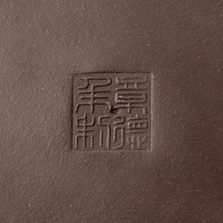 Tekannor, fyra stycken, yixing, Kina, 1980-/90-tal.