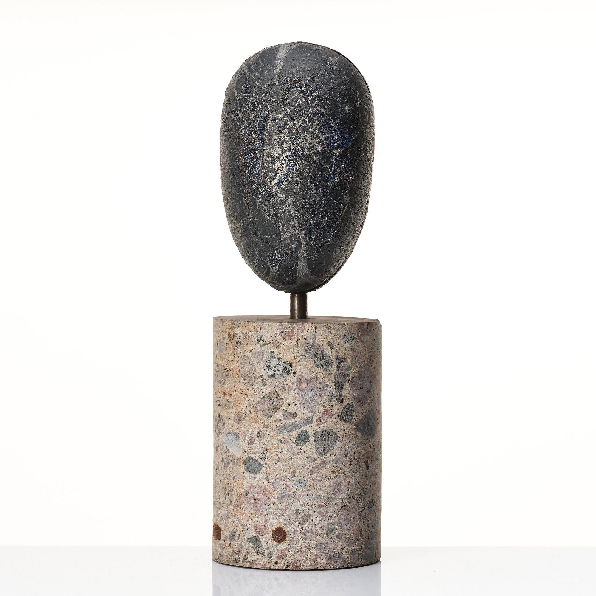 Bertil Vallien, a unique sand cast glass sculpture, Kosta Boda, Sweden.