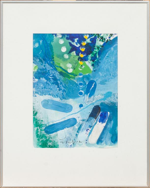 JÖRGEN FOGELQUIST, gouache, signerad.