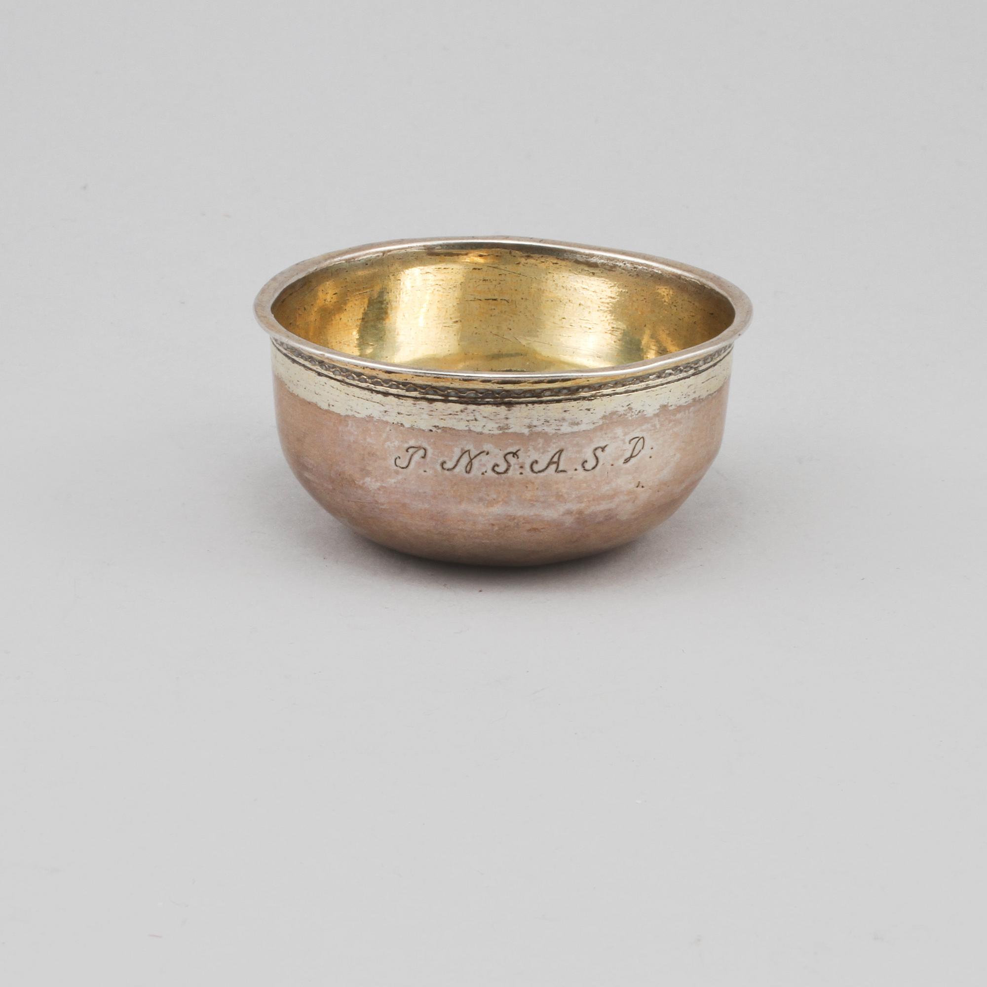 SUPKOPP, silver, Niclas Fernlöf, Karlstad, 1776, vikt 25 gram.