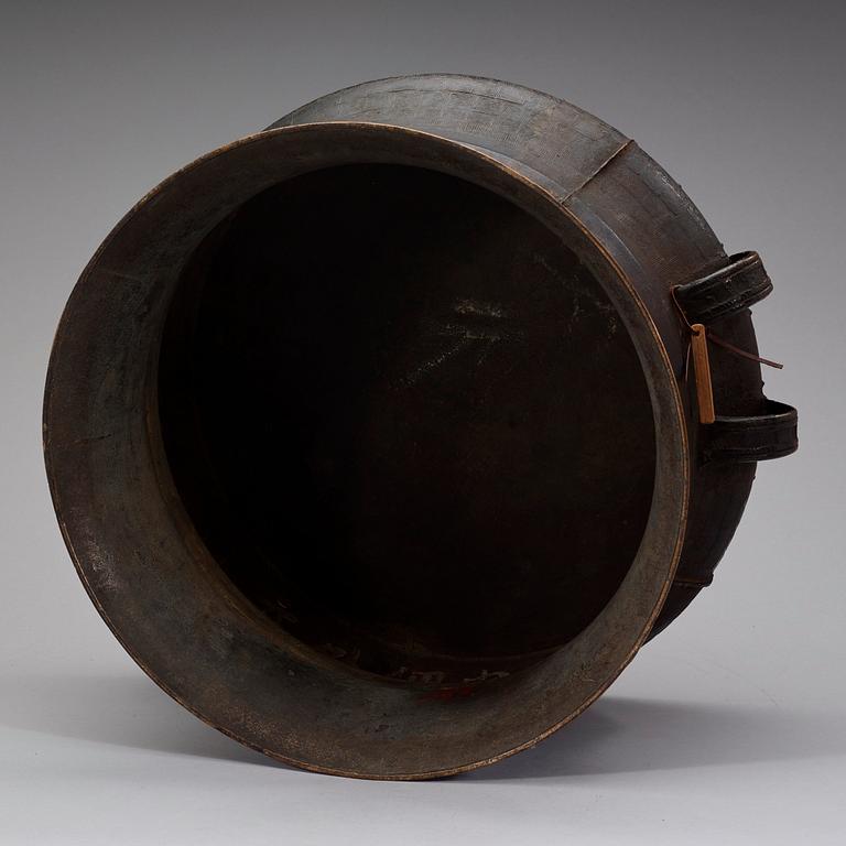 An archaistic bronze drum, presumably Song dynasty (960-1279).