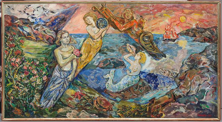 Albin Amelin, Allegorical female figures.