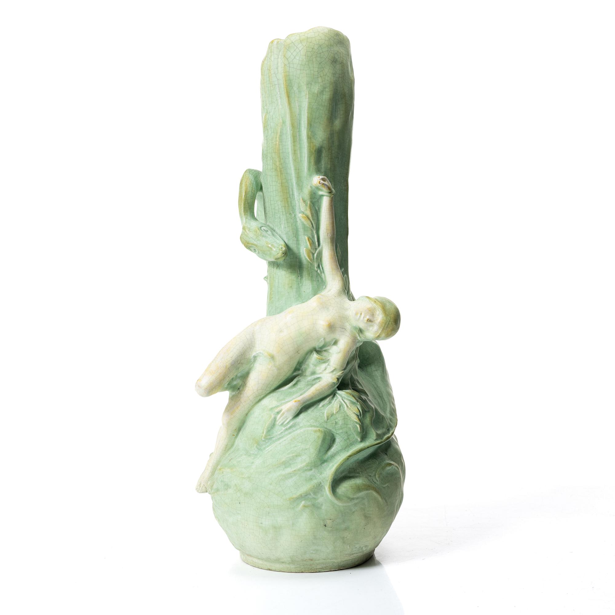 Ernst Borsdorf, an Art Nouveau vase, A Förster, Germany, early 20th century.