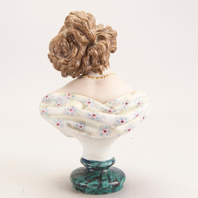 Figurin  möjligen Frankrike, 1800-talets senare del porslin.