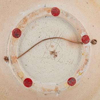 Lisa Larson, a signed stoneware bowl, unique, Gustavsberg Studio 1978.