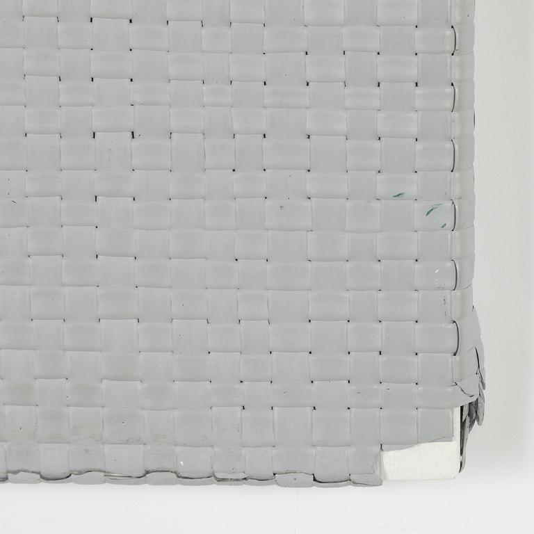 David Svensson, twined acrylic laid on board, signed and dated 2002 verso.