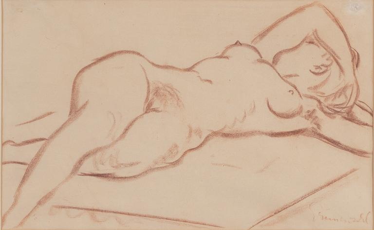 Isaac Grünewald, Reclining model.