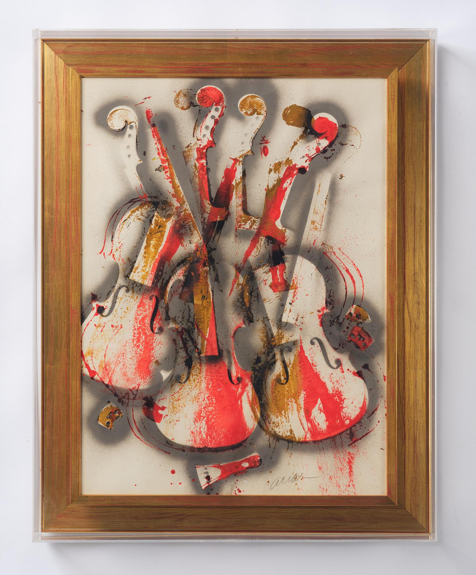 Arman (Armand Pierre Fernandez), "Orange and Grey Concerto".
