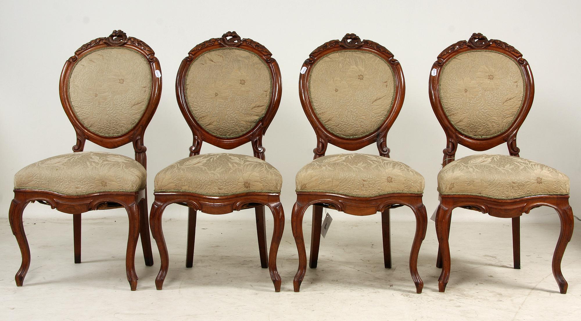 STOLAR, 4 st, nyrokoko, 1800-talets senare hälft.