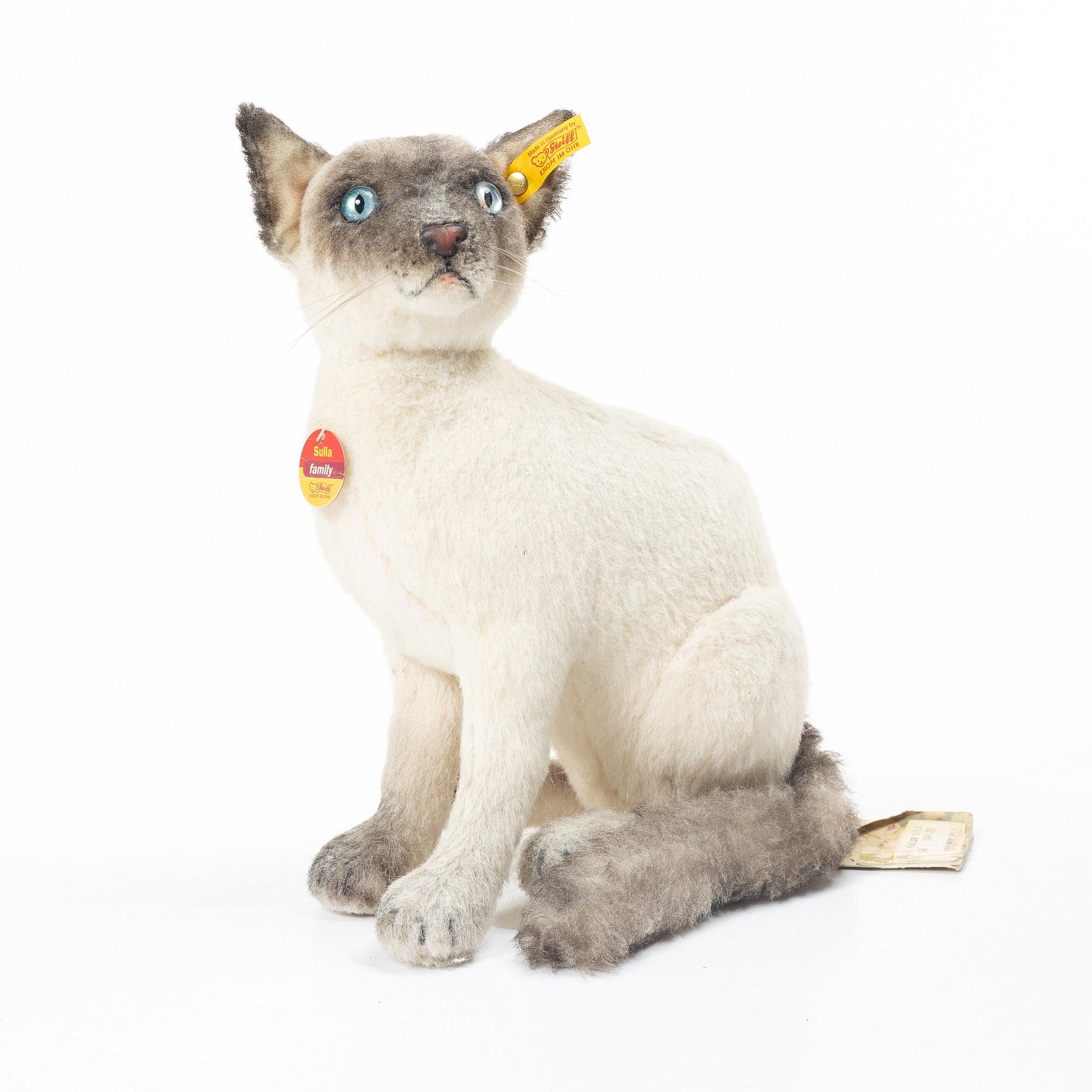 Steiff, leksaksdjur, 3 st, 1900-talets andra hälft.