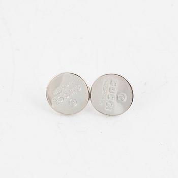 Gucci, armband samt örhängen, silver.
