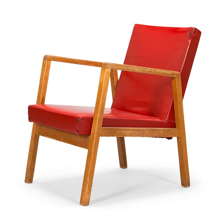 Alvar Aalto, a mid-20th century '54' armchair for O.Y. Huonekalu- ja Rakennustyötehdas A.B.