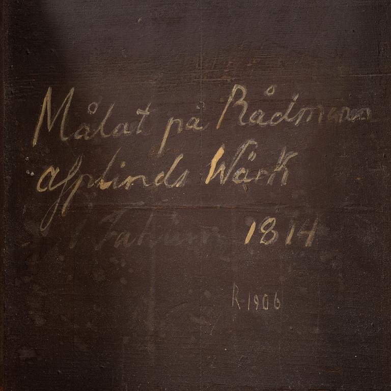 A late Gustavian tilt-top table from J. N. Asplinds workshop in Falun (1785-1820).