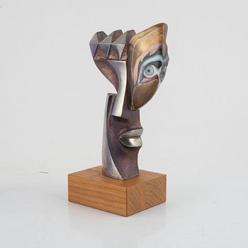 Mats Jonasson, sculpture, Face, 2 pcs.