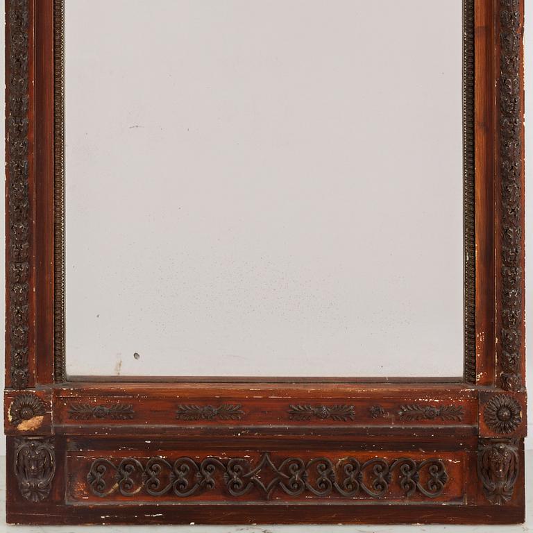An Empire mirror, Stockholm, early 19th century.