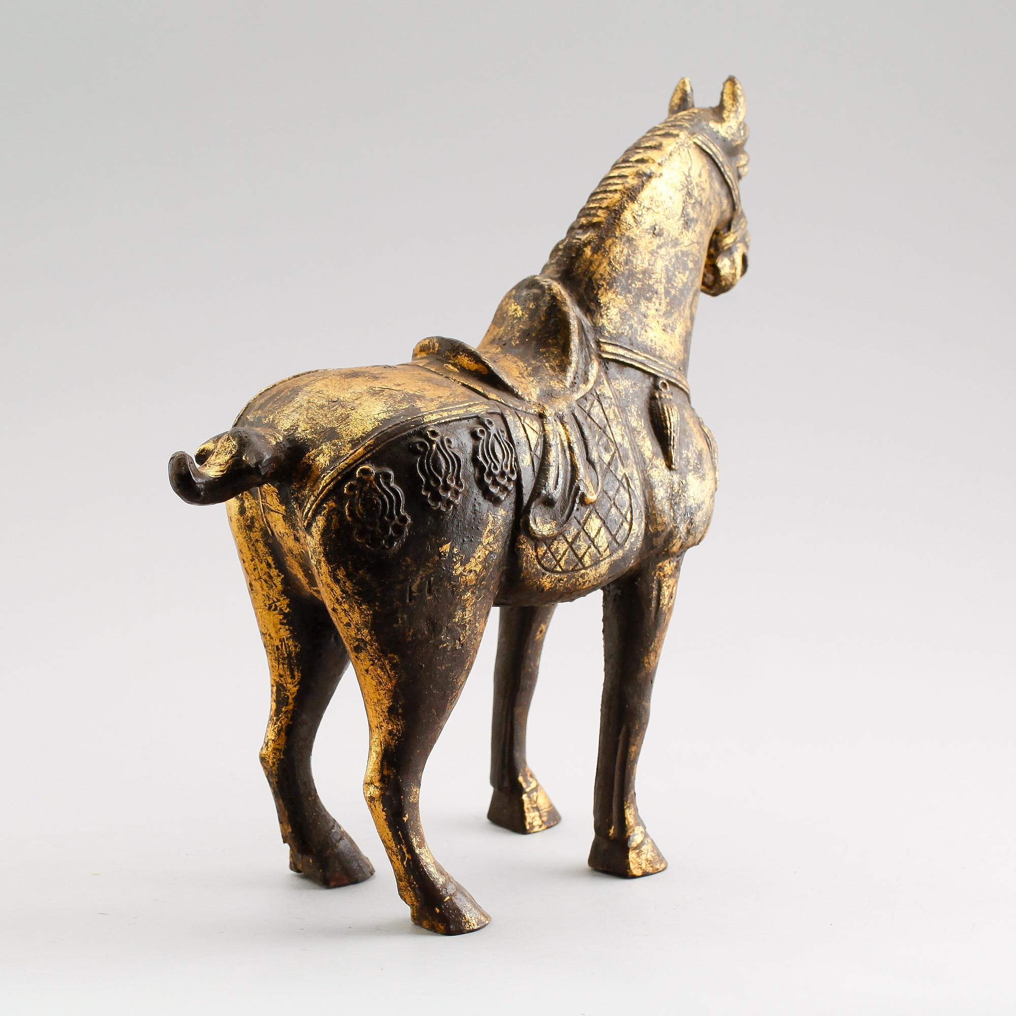 SKULPTUR, gjutjärn, orientalisk, 1900-talets andra hälft.
