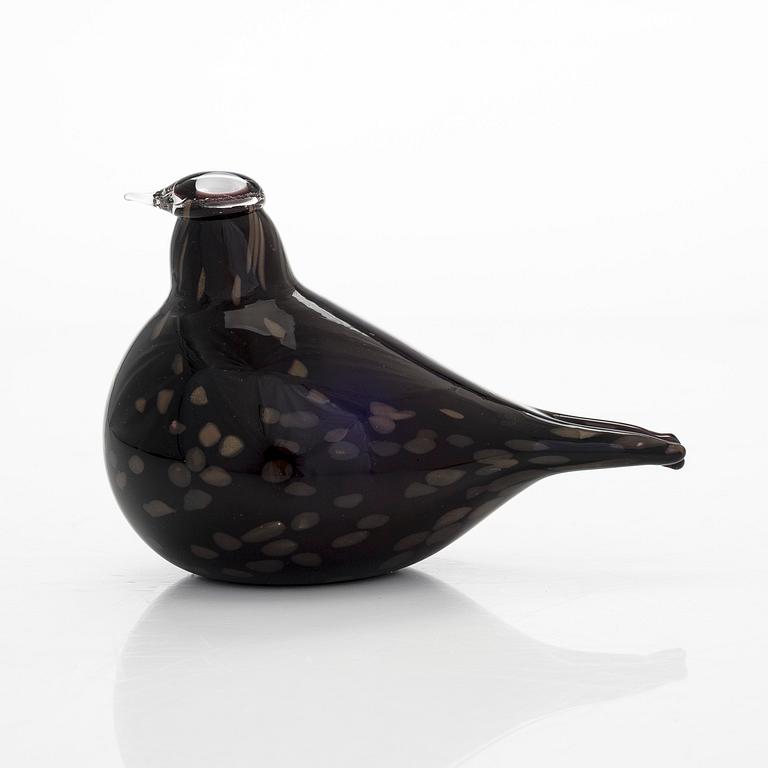 Oiva Toikka, lasilintu, "Tiiri", signeerattu O. Toikka Nuutajärvi.