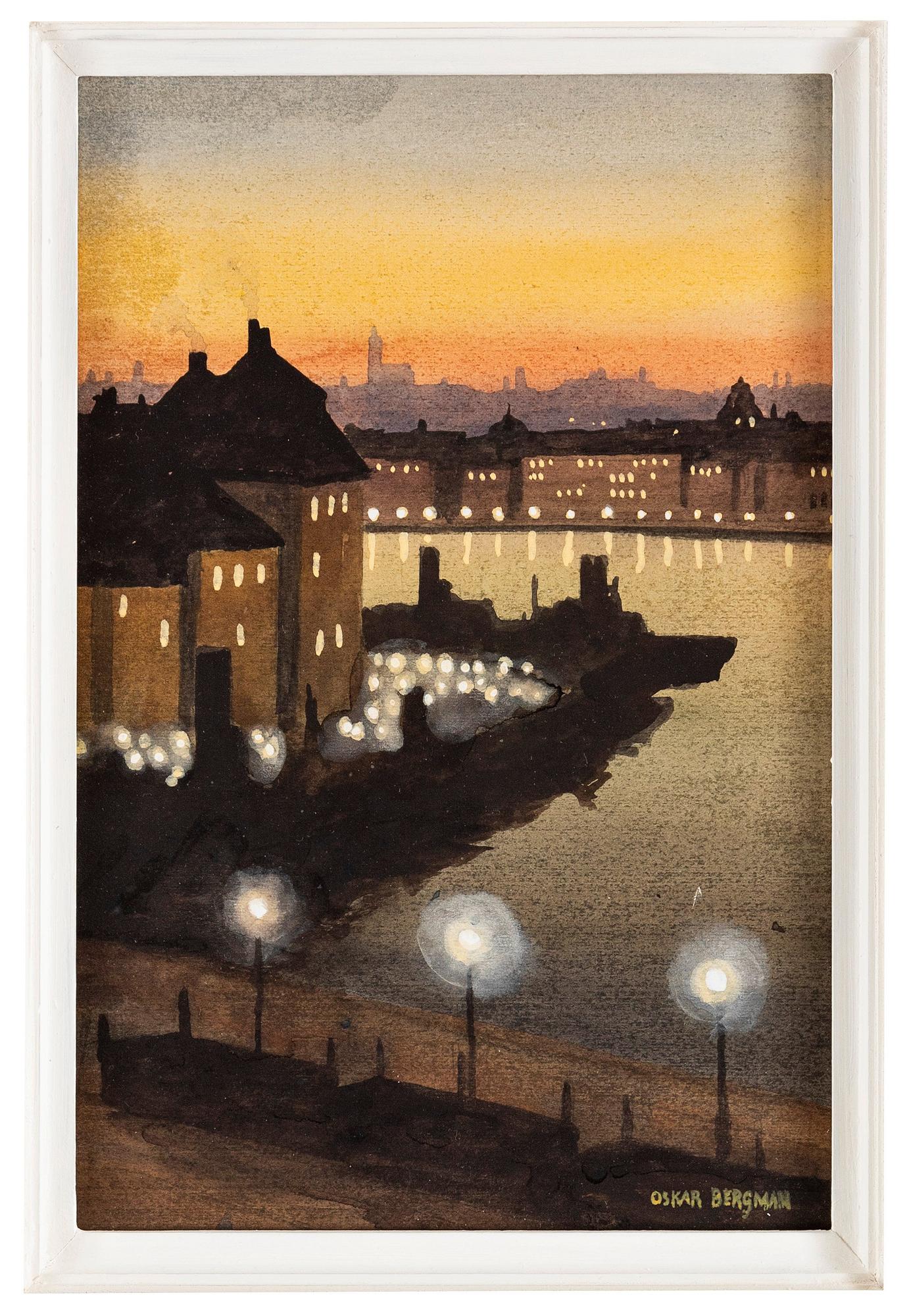 Oskar Bergman, Vy över Stockholm.