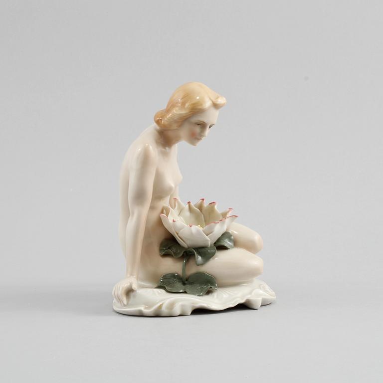 FIGURIN, porslin, Tyskland, otydlig stämpel, 1900-talets första hälft.