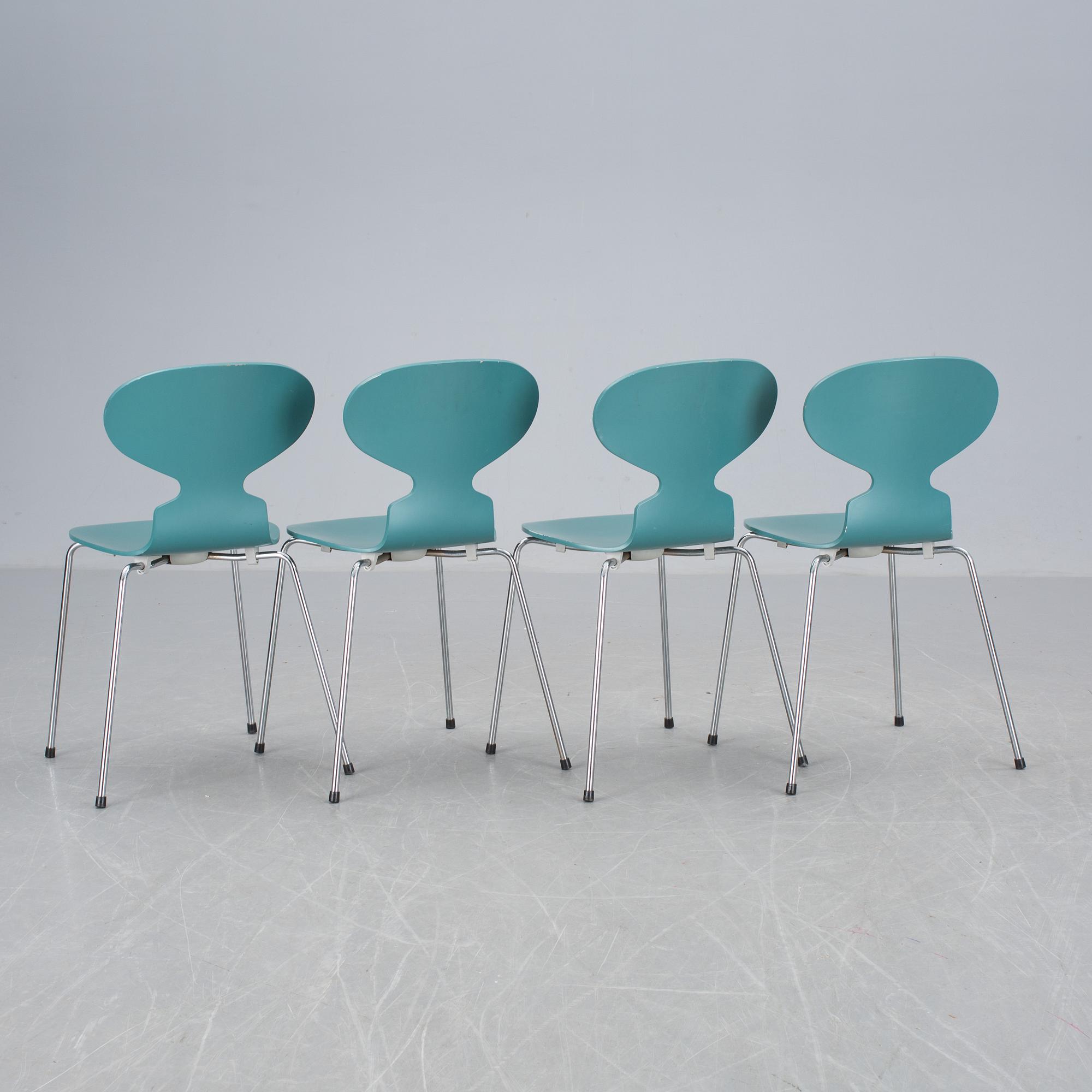 STOLAR, 4 st, "Myran", Arne Jacobsen, Fritz Hansen.