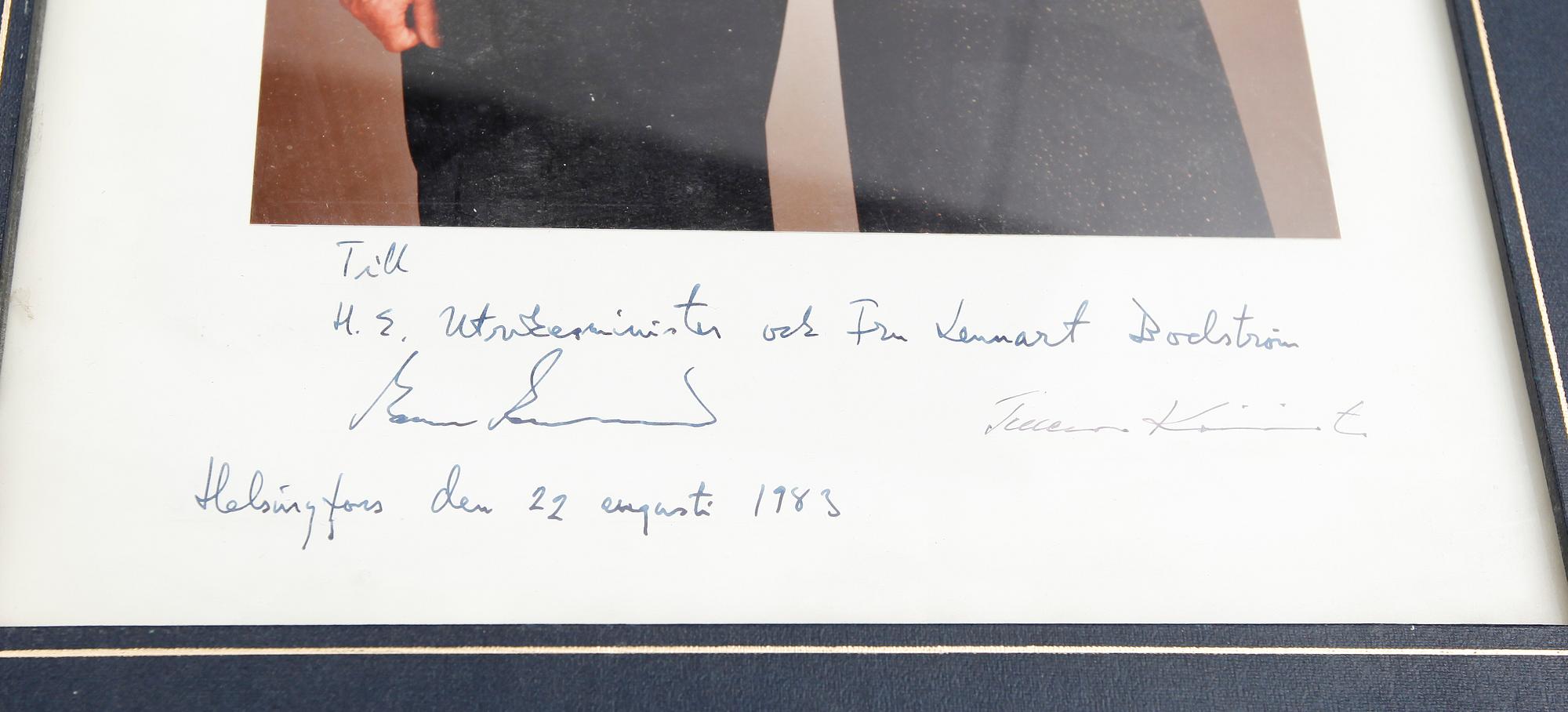 AUTOGRAFER, i tre ramar, bl a Stor-hertigen av Luxembourg.