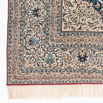 A semi-antique Nain Tusheshk, signed, ca 324 x 223 cm.