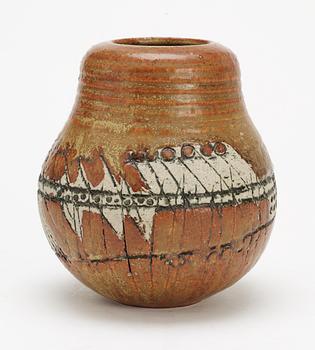 A Lisa Larsson stoneware vase, Gustavsberg studio 1950's.