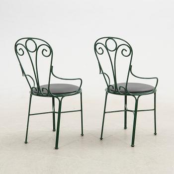 Garden chairs, a pair, 20th century.