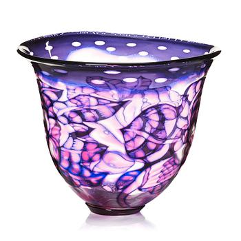 38. Eva Englund, a 'graal' glass bowl, Orrefors, Sweden.