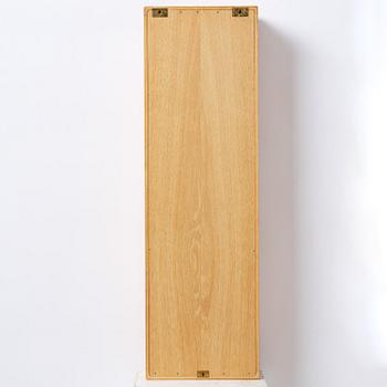 James Krenov, an oak or doussie showcase wall cabinet, executed in his own workshop, Bromma, Sweden.