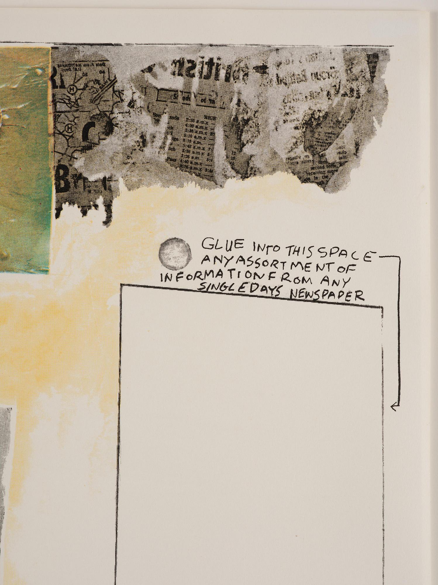 Robert Rauschenberg, "Poster for peace Rauschenberg 70".