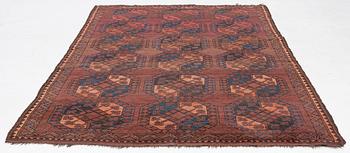 An antique carpet, Ersari, Afghanistan, c 300 x 175 cm.