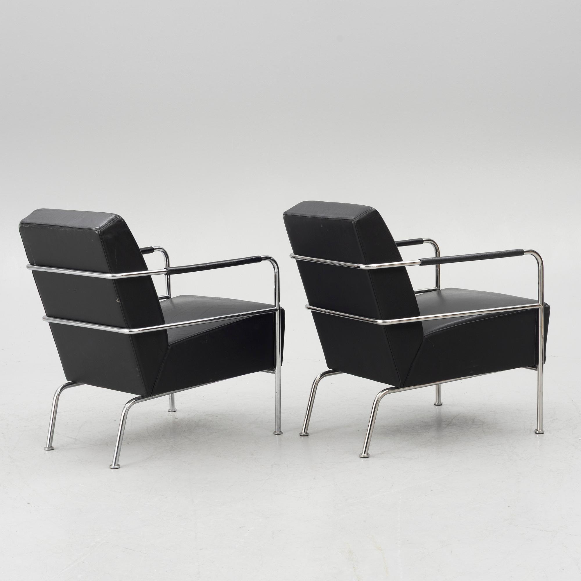 Gunilla Allard, a pair of 'Cinema' armchairs, Lammhults, Sweden.