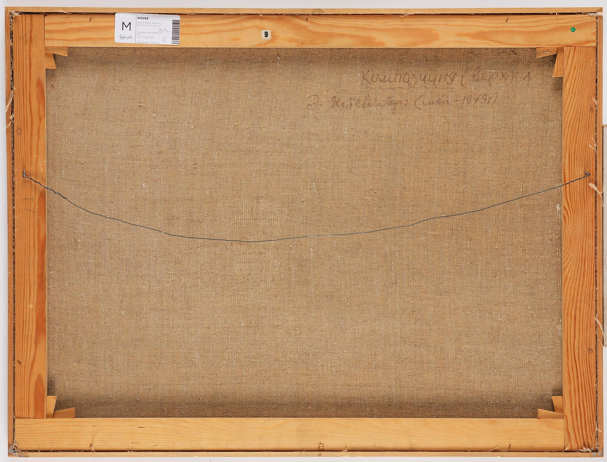 Eduard (Edik) Steinberg, "Composition", diptych.