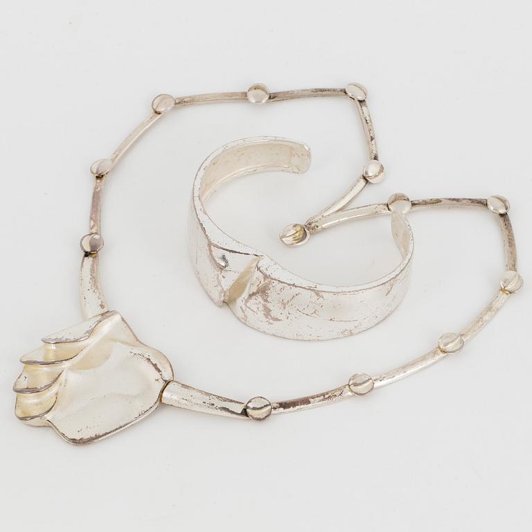 LAPPONIA, bangle and necklace.