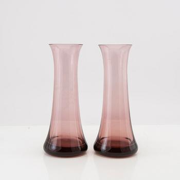 Jan & Berit Johansson, vases/decanter 5 pcs glass.