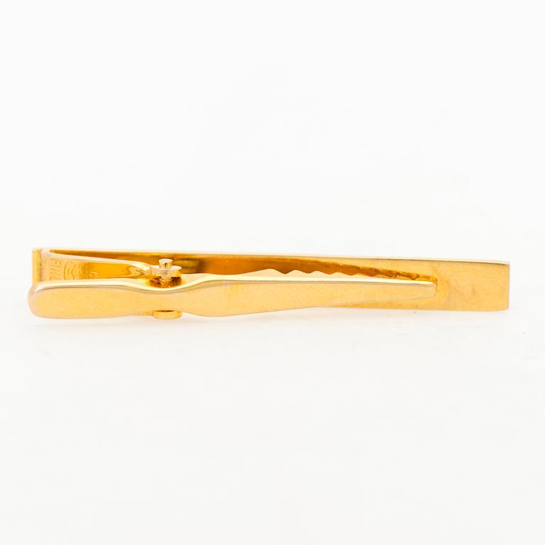 BJÖRN WECKSTRÖM, SLIPSNÅL, 14K guld. Lapponia 1971.