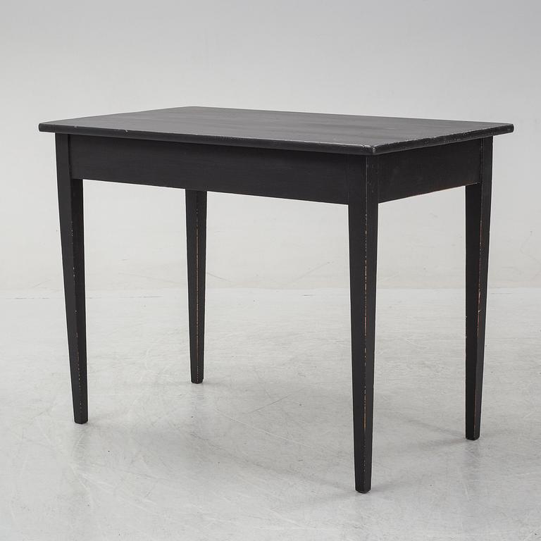 A painted Gustavian style desk, circa 1900.