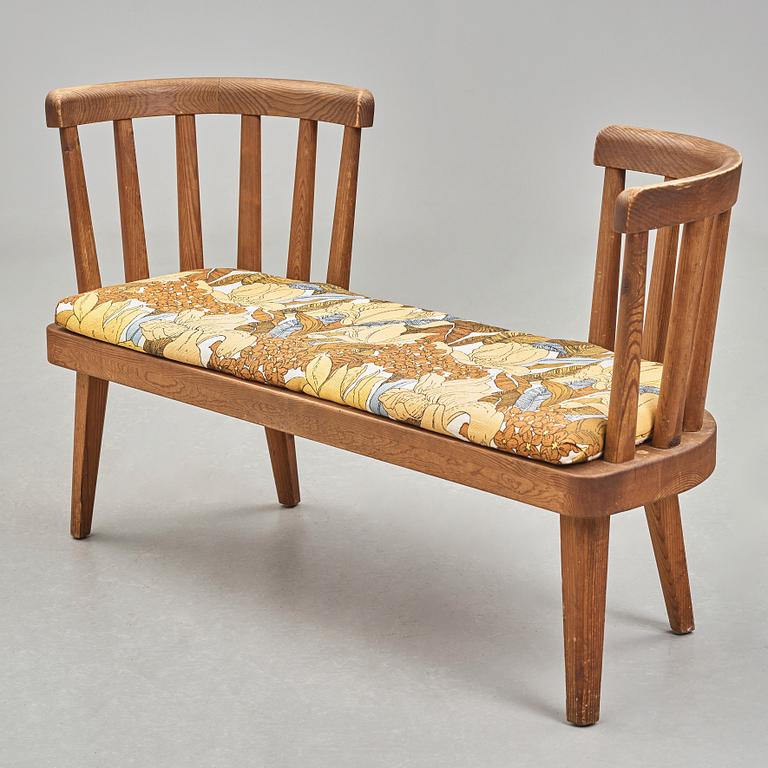 Axel Einar Hjorth, a stained pine sofa, "Utö", Nordiska Kompaniet, Sweden 1930's.