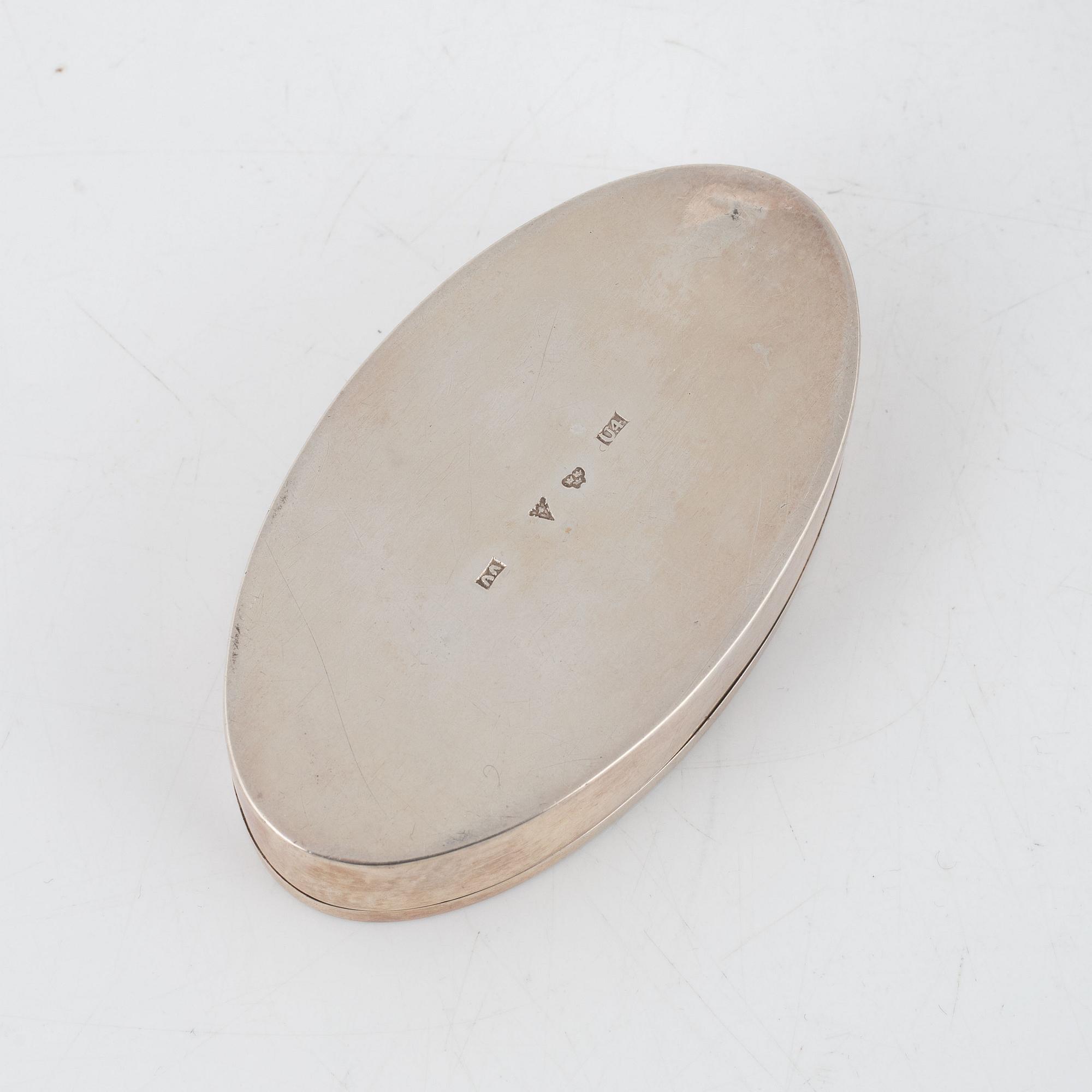 Dosor, 4 st, silver, Sverige 1800-tal.