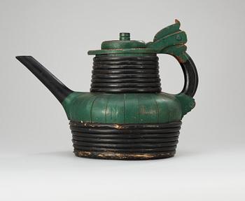 A Norweigan 19th century wood jug.