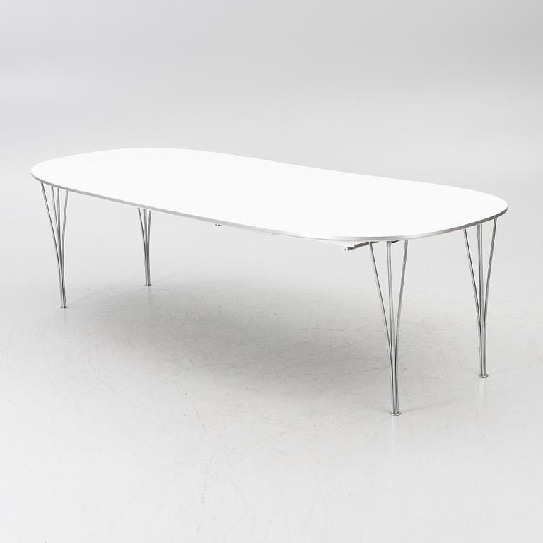 Bruno Mathsson, & Piet Hein, dining table, “Superellipse”, Fritz Hansen, 1987.