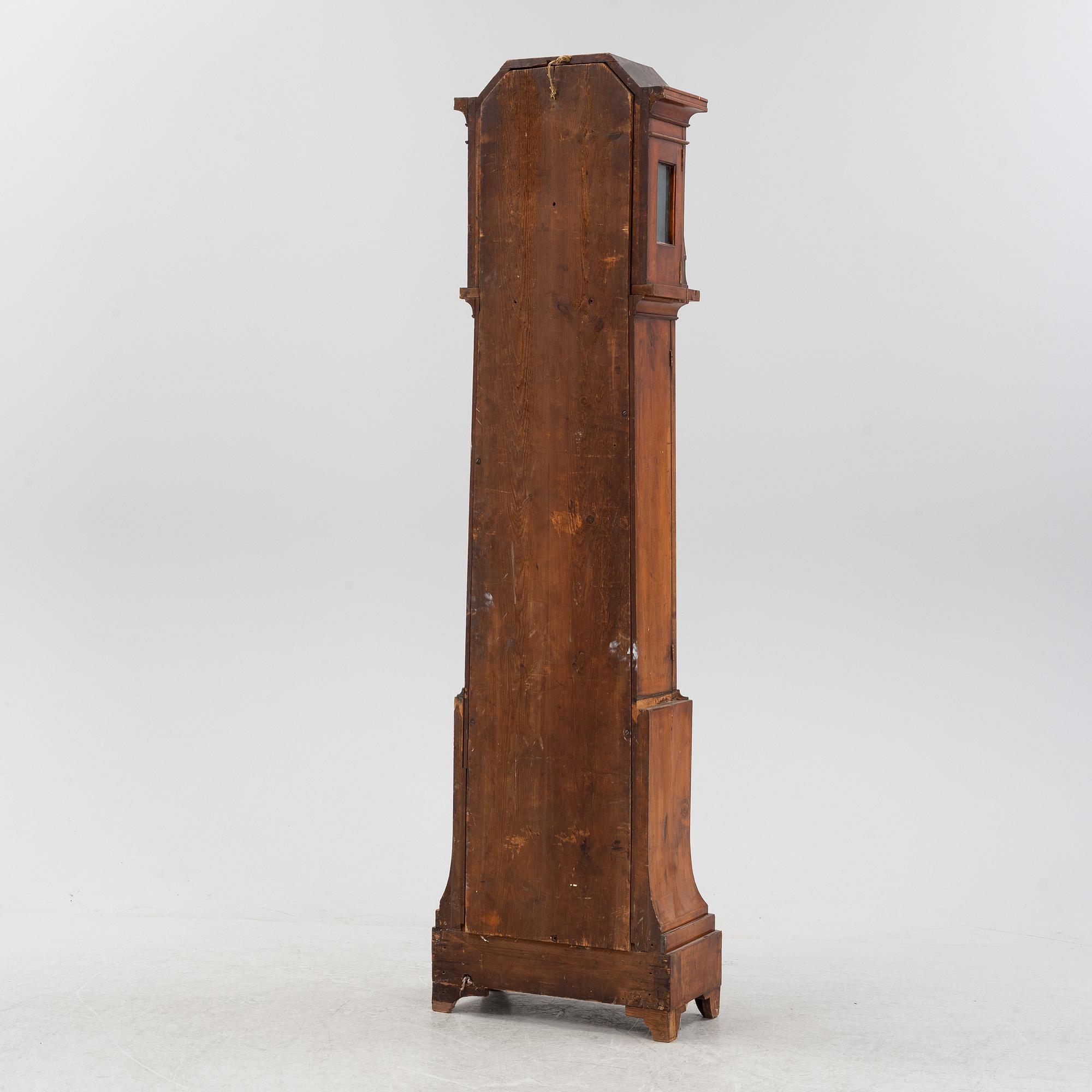 A late 18th Century Mahogany Grandfather Clock.