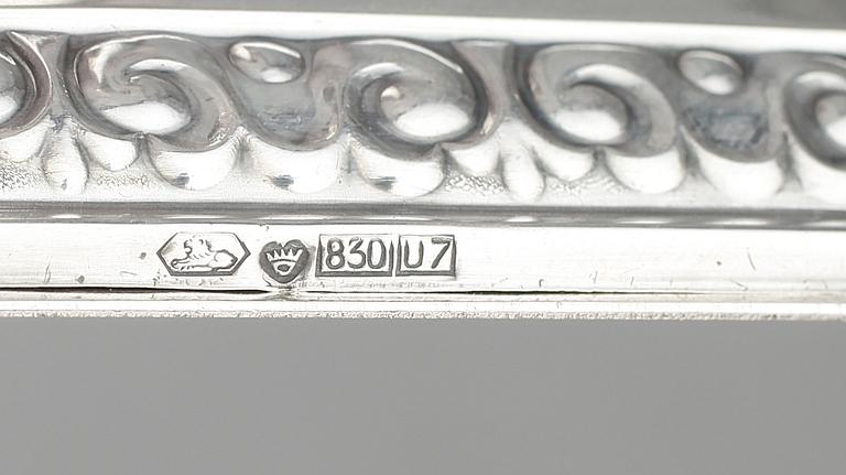 LJUSSTAKAR, ett par, silver, Finland, 1967. Vikt 291 g.