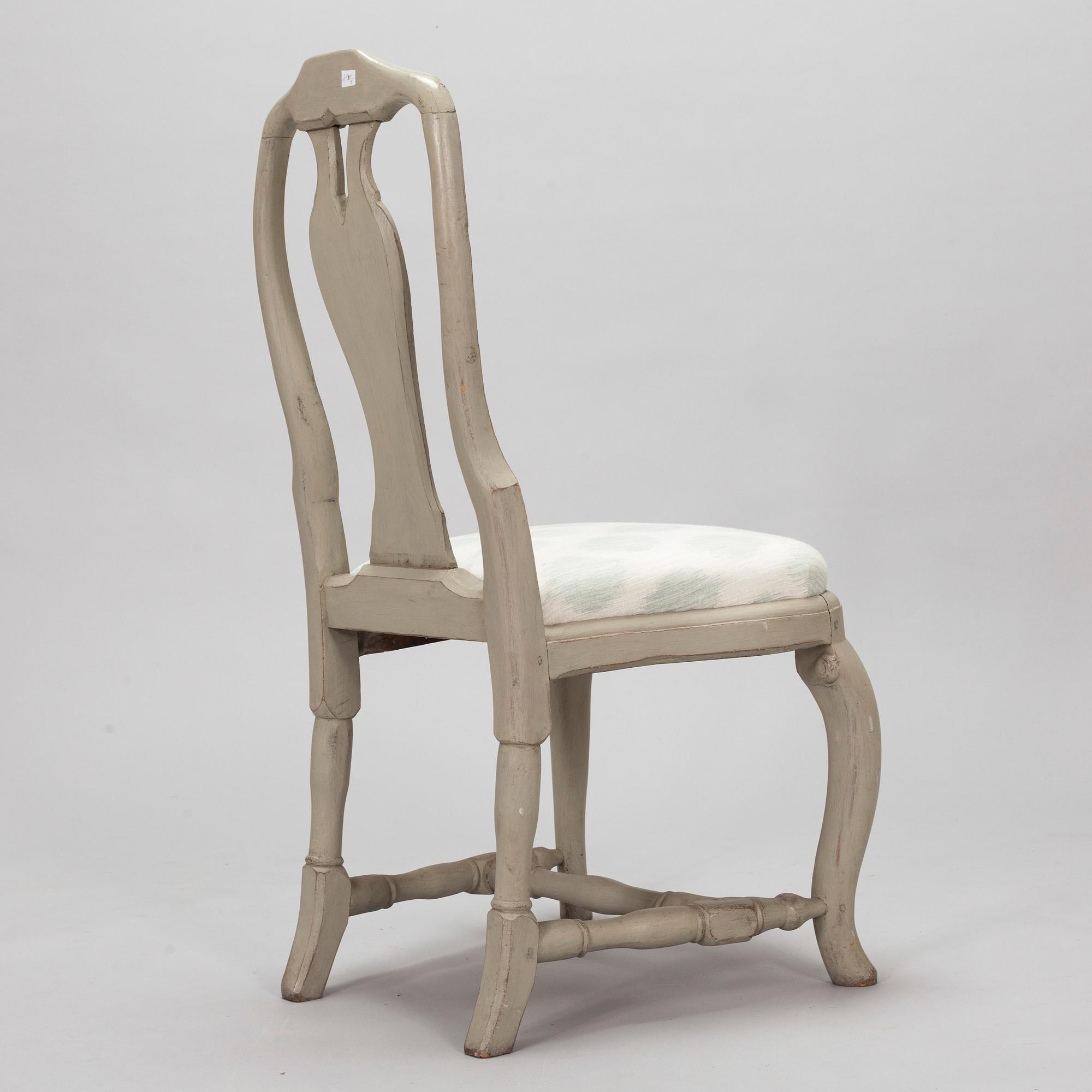 An 18th century rococo chair.
