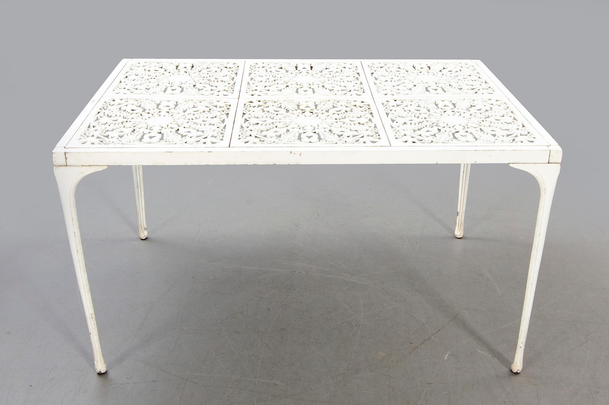 Garden group, table, chairs, 4 pcs, last part of the 20th century.