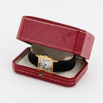 CARTIER, Santos, armbandsur, 25 x 25 mm.