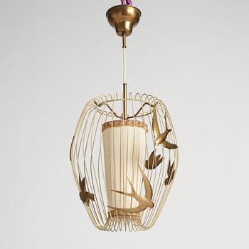 Hans Bergström, a ceiling lamp, model "3", ateljé Lyktan, Sweden 1940-50s.